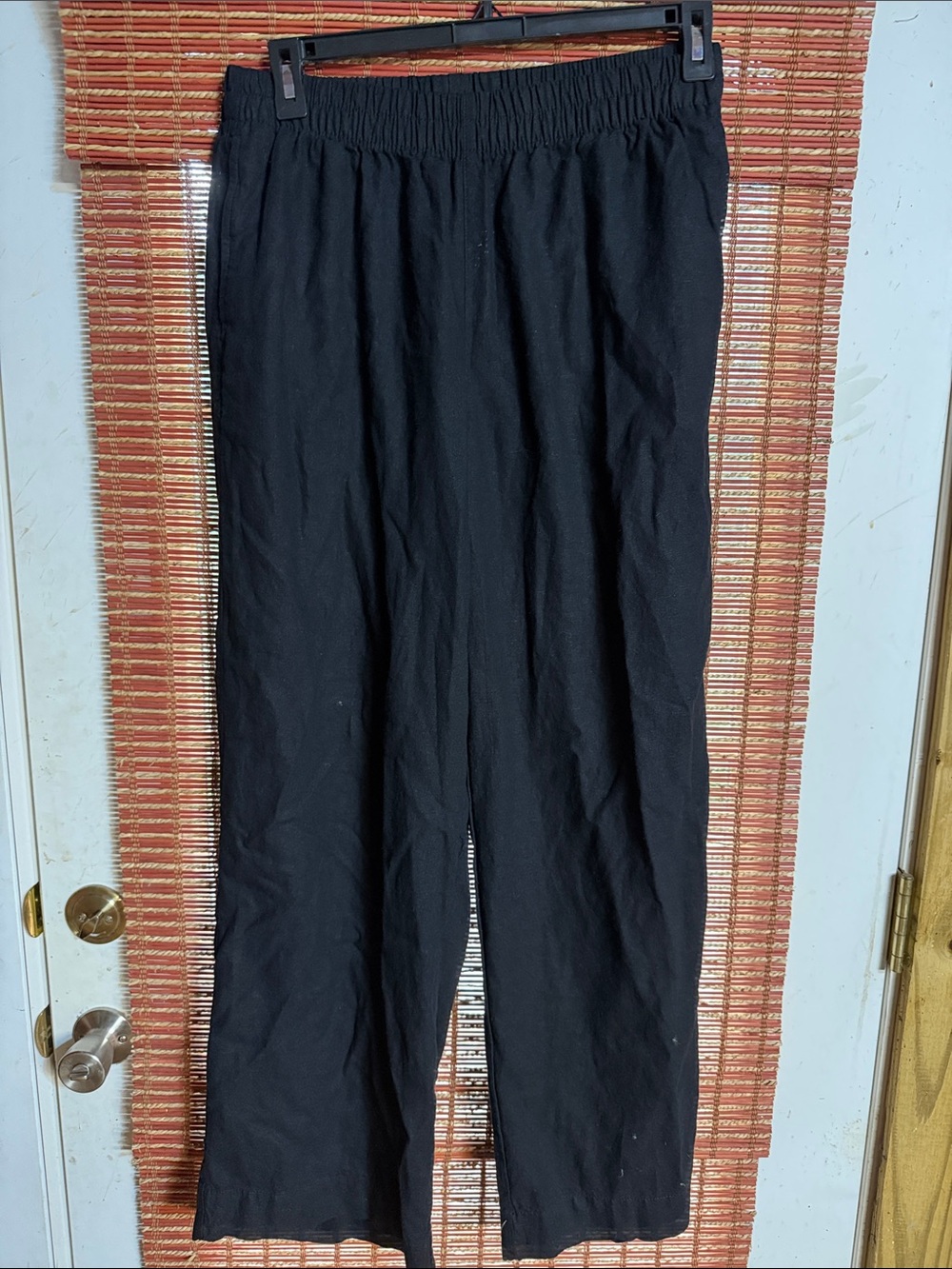 Old Navy Wide-Leg linen Pull-On Pants in Black